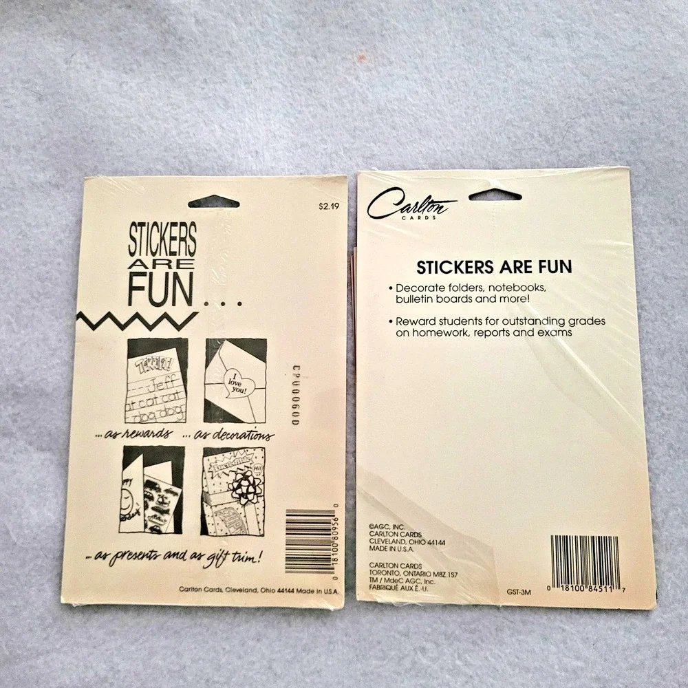 Vintage 1992 Ziggy Cartoon Teacher Reward Stickers 2 Packs 16 Sheets Carlton